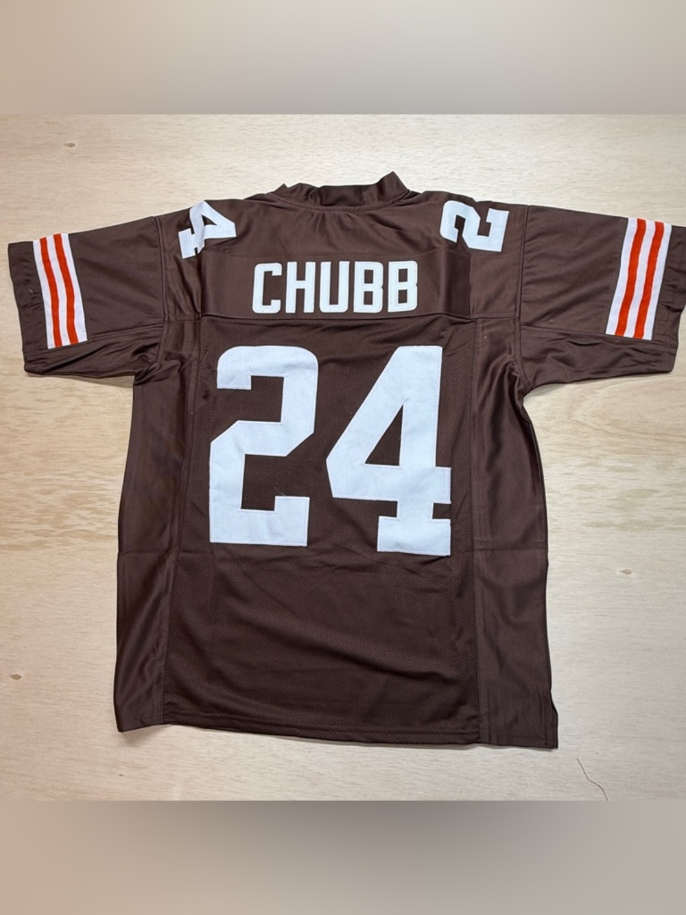 Nick Cubb Cleveland Browns NFL Custom Stitched Jersey Mens XL (unsigned) New